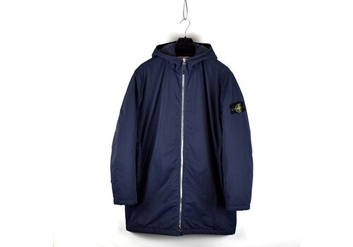 Stone Island Stone Island navy hyper dense nylon twill with primaloft-tc hooded parka XXL