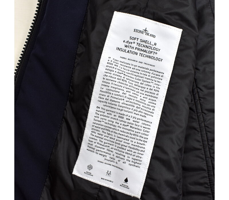 Stone Island navy soft shell_r with primaloft jacket XXL