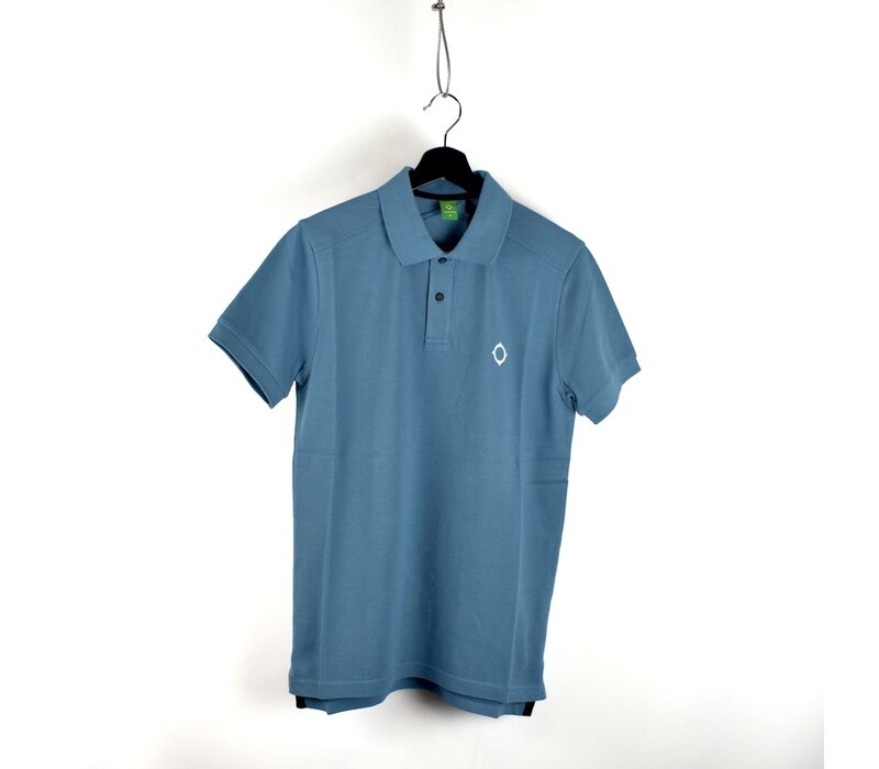 MA.STRUM SS pique polo Aegean Blue