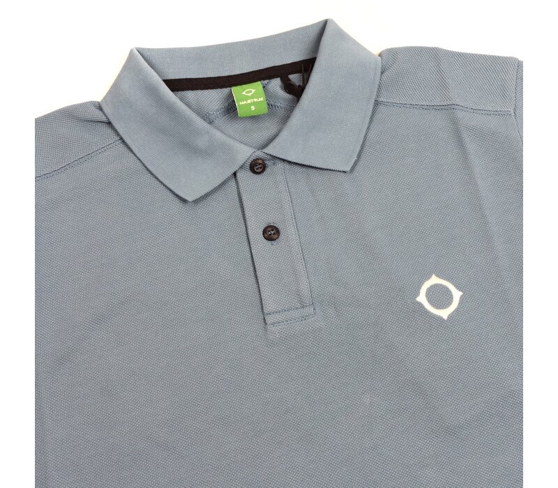 MA.STRUM SS pique polo Aegean Blue