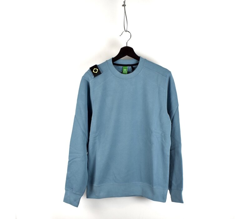 MA.STRUM crew sweat Aegean Blue