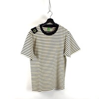 MA.STRUM SS stripe badge tee Jet Black