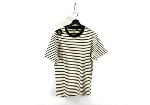 MA.STRUM MA.STRUM SS stripe badge tee Jet Black
