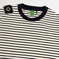 MA.STRUM SS stripe badge tee Jet Black