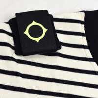 MA.STRUM SS stripe badge tee Jet Black