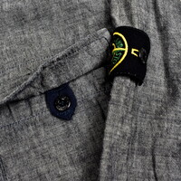 Stone Island blue denim long sleeve overshirt M