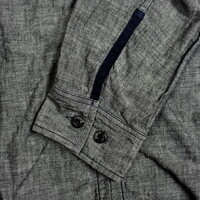 Stone Island blue denim long sleeve overshirt M