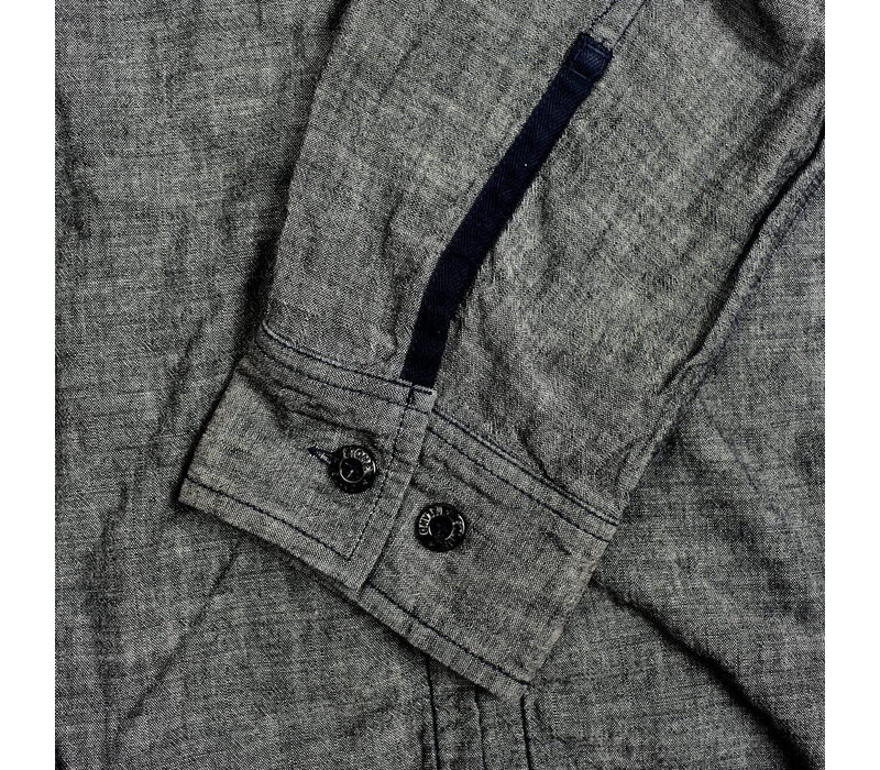 Stone Island blue denim long sleeve overshirt M