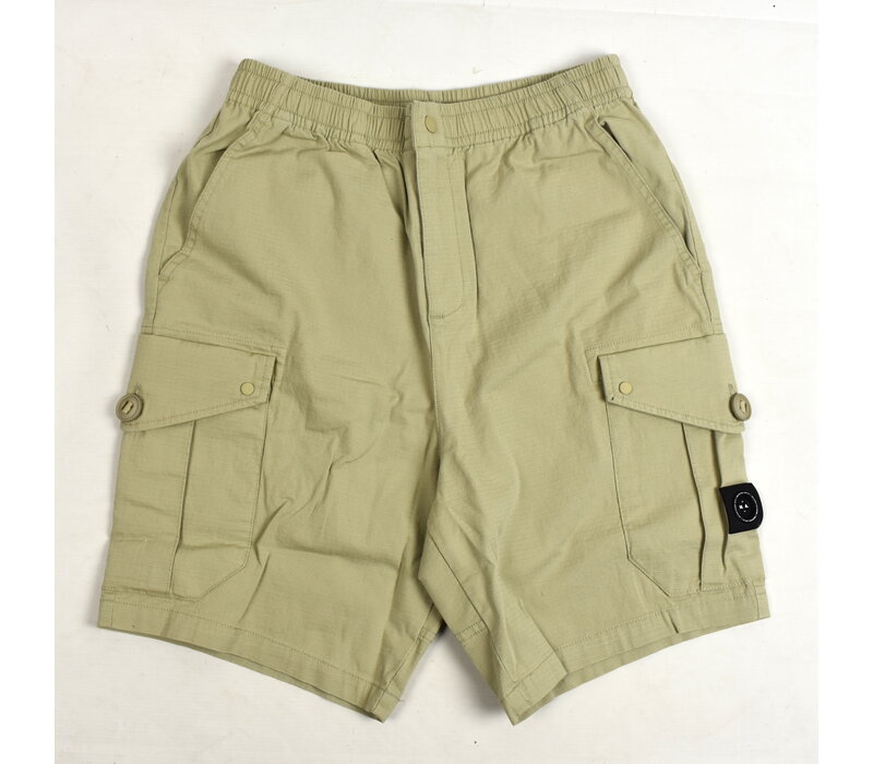 Marshall Artist Ainsdale lightweight cotton ripstop cargo short Stone