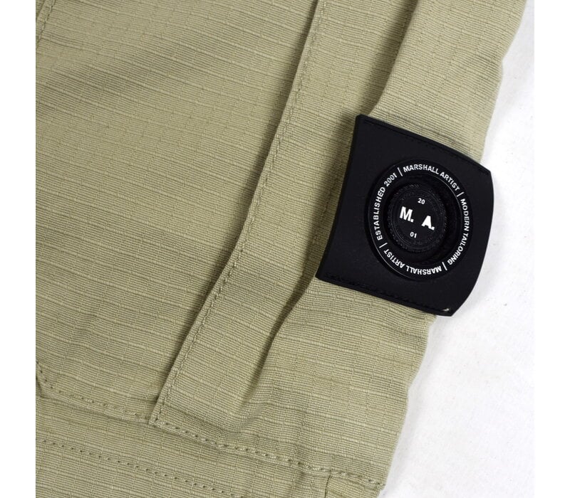 Marshall Artist Ainsdale lightweight cotton ripstop cargo short Stone