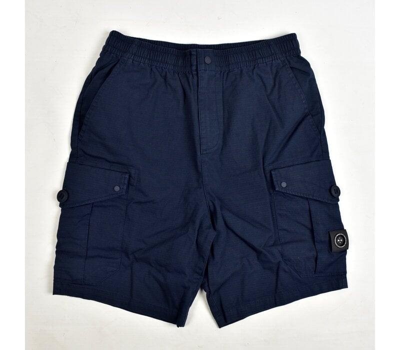 Marshall Artist Ainsdale lightweight cotton ripstop cargo short Navy