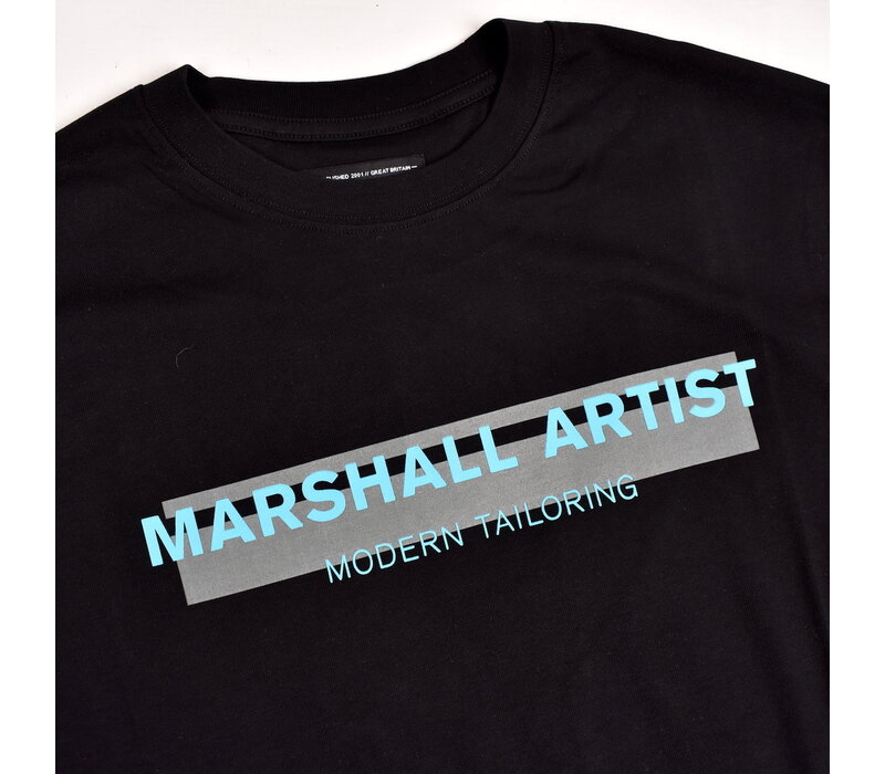 Marshall Artist seafield logo ss t-shirt Black