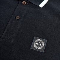Marshall Artist tipped ss polo shirt Navy