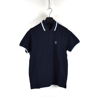 Marshall Artist tipped ss polo shirt Navy