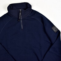 Marshall Artist siren badge stanford quarter zip sweat Navy