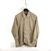 Stone Island green needlecord spell out logo long sleeve shirt M
