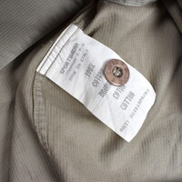 Stone Island green needlecord spell out logo long sleeve shirt M