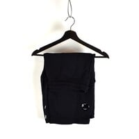 C.P. Company garment dyed light fleece lens pocket sweatshort Black XL