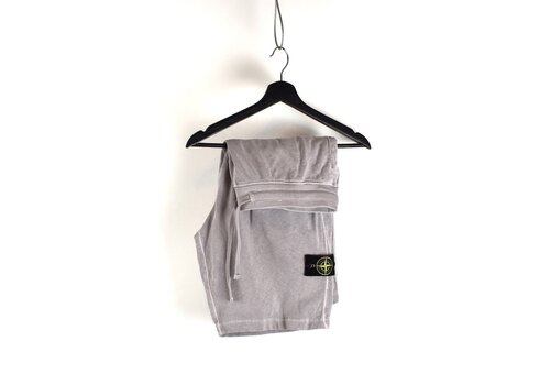 Stone Island Stone Island grey cotton fleece badge cargo shorts XL