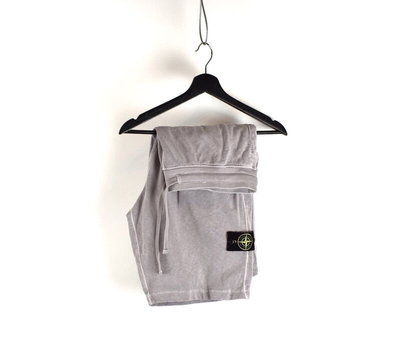 Stone Island grey cotton fleece badge cargo shorts XL