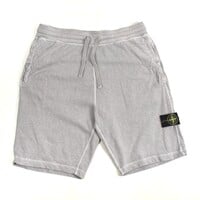 Stone Island grey cotton fleece badge cargo shorts XL