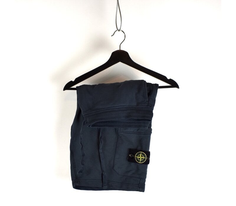 Stone Island navy cotton fleece badge cargo shorts XXL