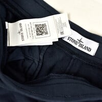 Stone Island navy cotton fleece badge cargo shorts XXL