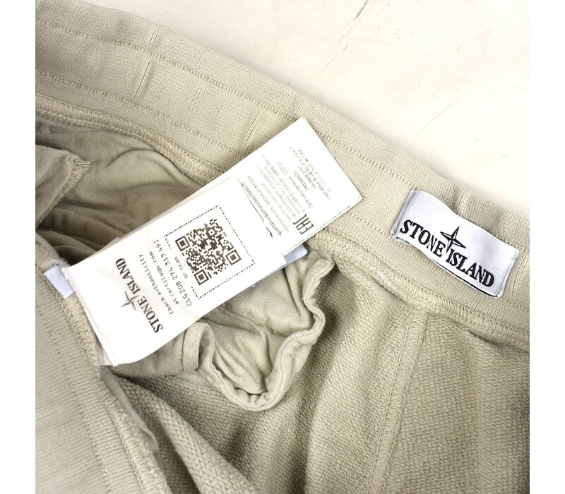 Stone Island off white cotton fleece badge cargo pants XXL