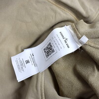 Stone Island light brown cotton fleece full zip hooded sweatshirt XXXL
