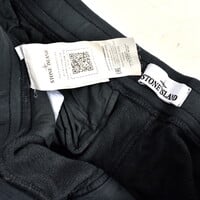 Stone Island dark grey cotton fleece badge cargo pants XXL