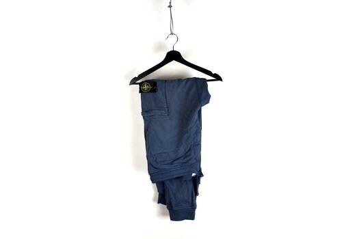 Stone Island Stone Island blue cotton fleece badge cargo pants XXL