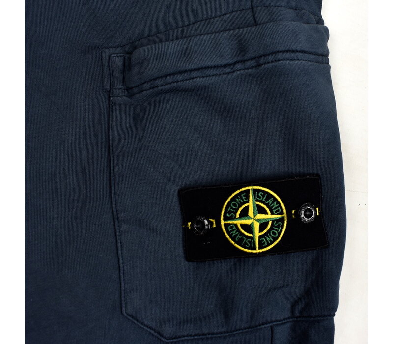 Stone Island navy cotton fleece badge cargo pants XXL
