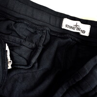 Stone Island navy cotton fleece badge cargo pants XXL
