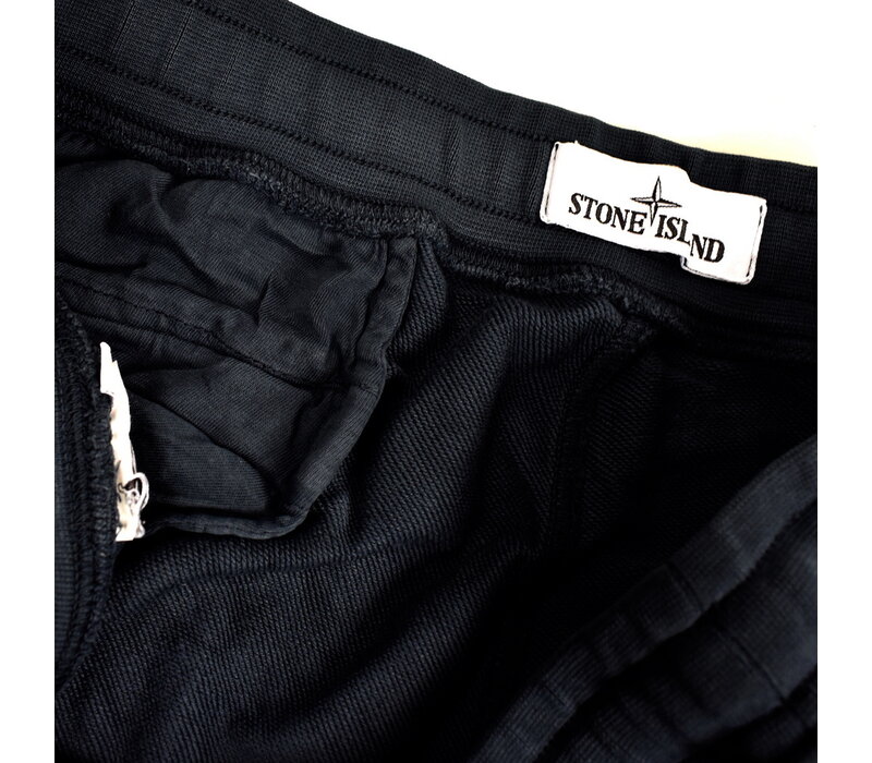Stone Island navy cotton fleece badge cargo pants XXL