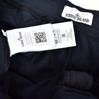 Stone Island black cotton fleece badge cargo pants XXL