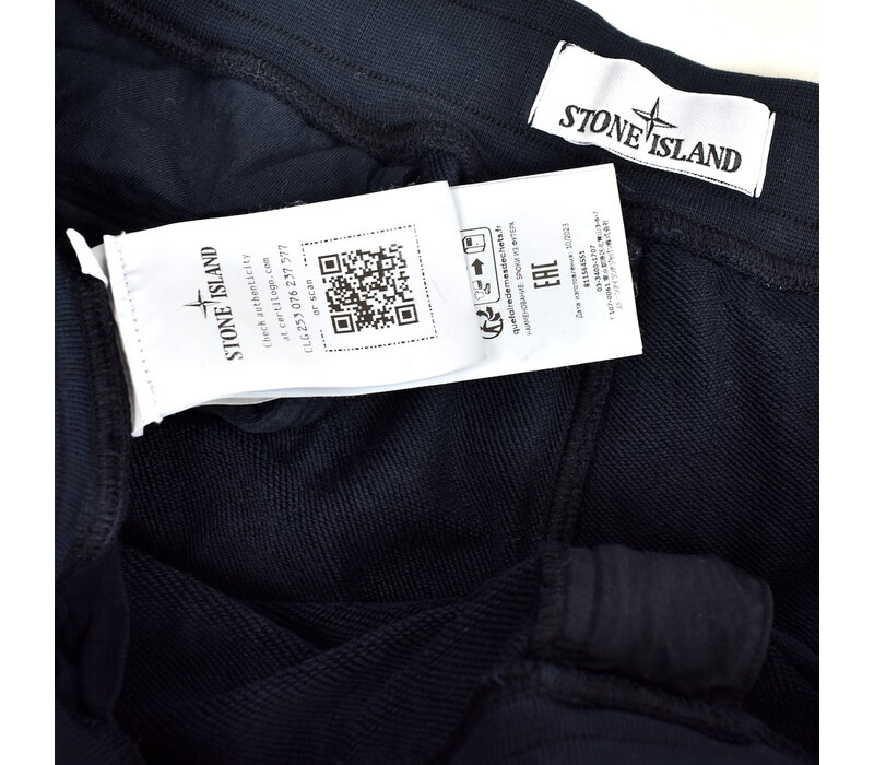 Stone Island black cotton fleece badge cargo pants XXL