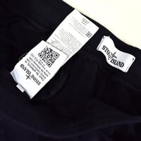 Stone Island black cotton fleece badge cargo pants XXL