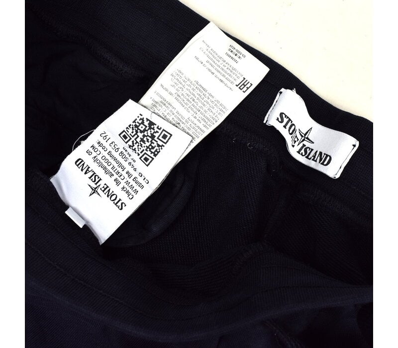 Stone Island black cotton fleece badge cargo pants XXL