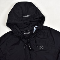 Marshall Artist Fairfax nylon full zip hooded jacket Black
