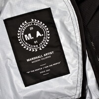 Marshall Artist Fairfax nylon full zip hooded jacket Black