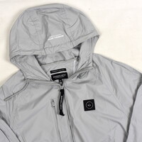 Marshall Artist Fairfax nylon full zip hooded jacket Oceanic Grey