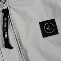 Marshall Artist Fairfax nylon full zip hooded jacket Oceanic Grey