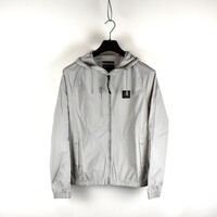 Marshall Artist Fairfax nylon full zip hooded jacket Oceanic Grey