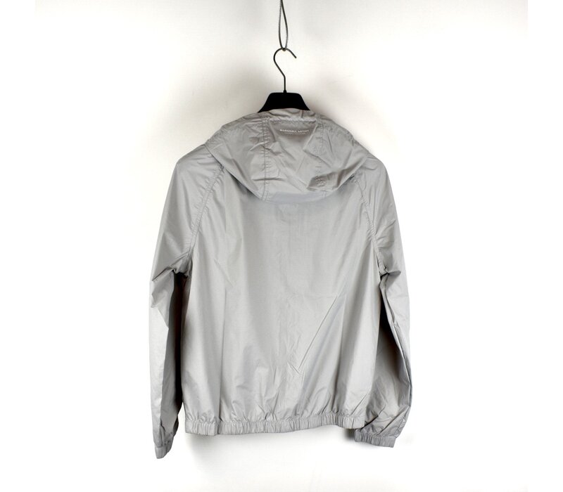 Marshall Artist Fairfax nylon full zip hooded jacket Oceanic Grey