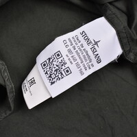 Stone Island forrest green cotton badge long sleeve shirt L