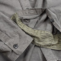 Stone Island army green cotton badge long sleeve shirt L