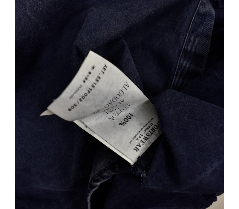 Stone Island navy tinto old cotton long sleeve shirt L