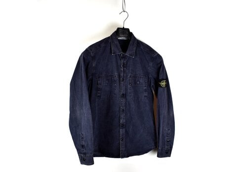 Stone Island Stone Island navy tinto old cotton long sleeve shirt L