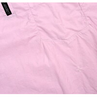 Stone Island pink cotton quarter zip short sleeve shirt L