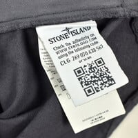 Stone Island grey knit cotton hooded overshirt jacket L